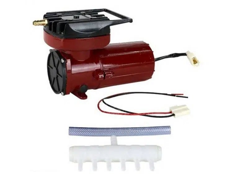 12V battery powered blower for fish transport