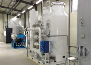 Nitrogen gas generating plant