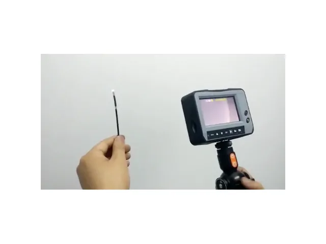 4-way articulating borescope with flexible probe and handheld colour-screen control unit
