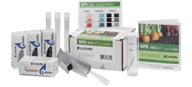 Nitrogen Ammonia Soil Testing Kit for pH Potassium & Phosphorus 