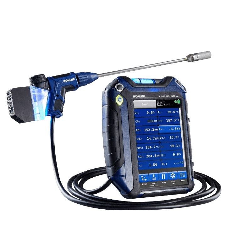 Wöhler A 550 Industrial Flue Gas Analyser, emission analyser