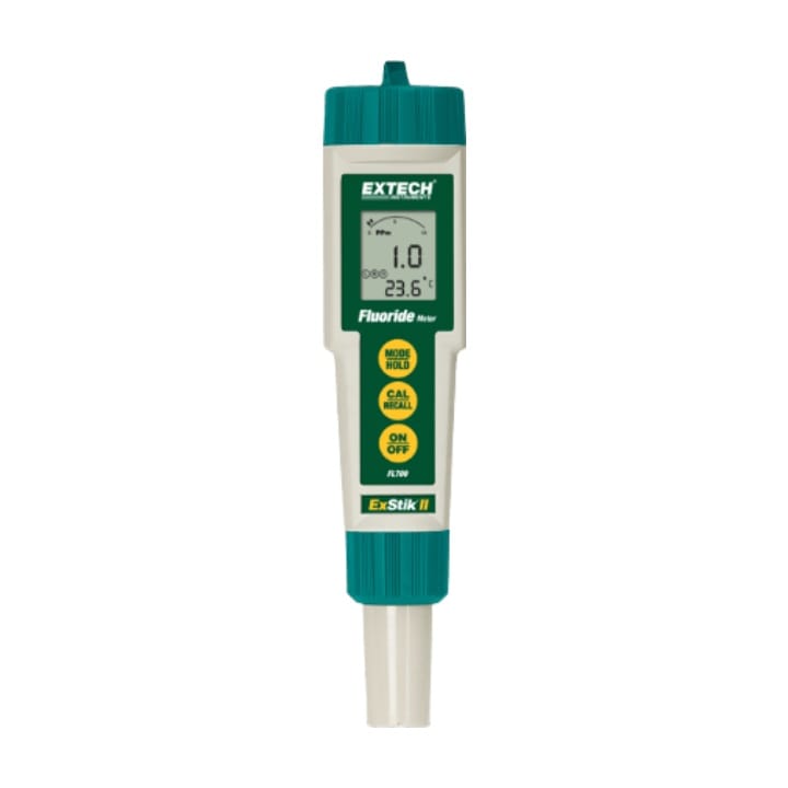 Extech FL700 waterproof ExStik fluoride meter reading fluoride in ppm