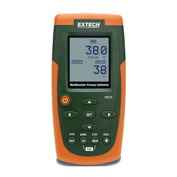 Extech PRC30 Multifunction Process Calibrator with 24V loop power for current voltage and thermocouple calibration