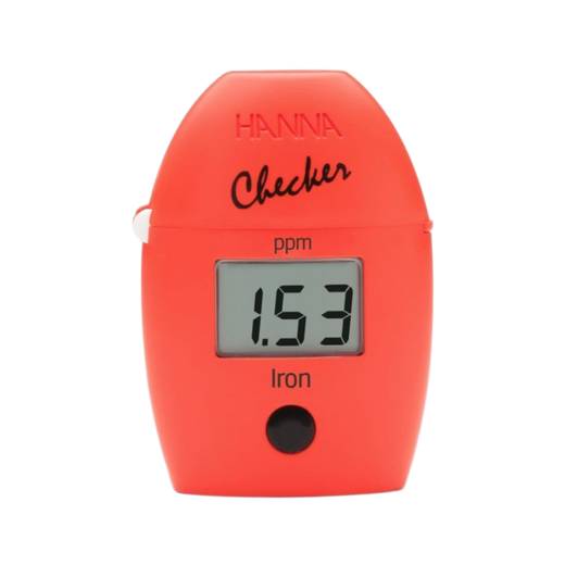 Hanna Iron Checker HC pocket colorimeter reading 1.53 ppm
