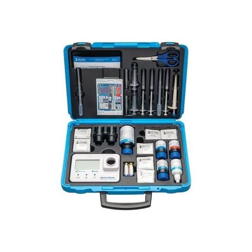 Hanna Marine Master multiparameter photometer kit in its carry case with reagents